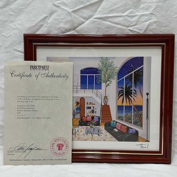 “Interior with Three Matisse” seriolithograph - Picture 6 of 10